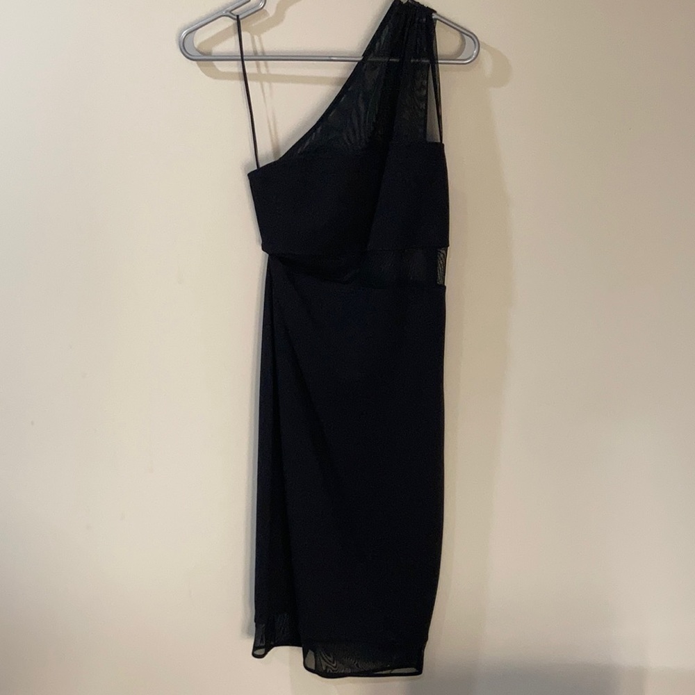 Black semi formal off the shoulder express size 2 dress